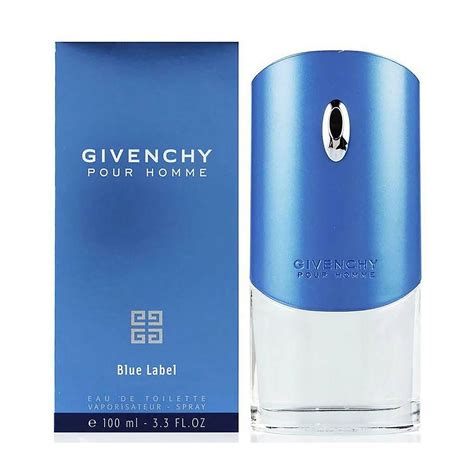 givenchy baby blue|Givenchy blue label for men.